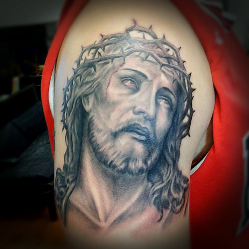 jesus-black-and-grey-tattoo
